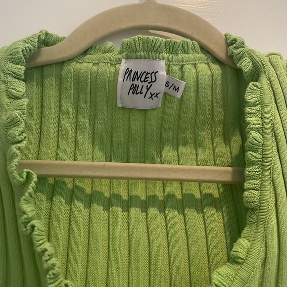 Green Ruffled Short Sleeve from Princess Polly - Picture 4 of 9